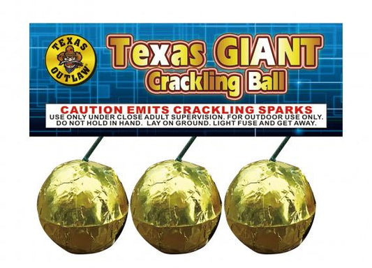 Texas GIANT Crackling Ball x3